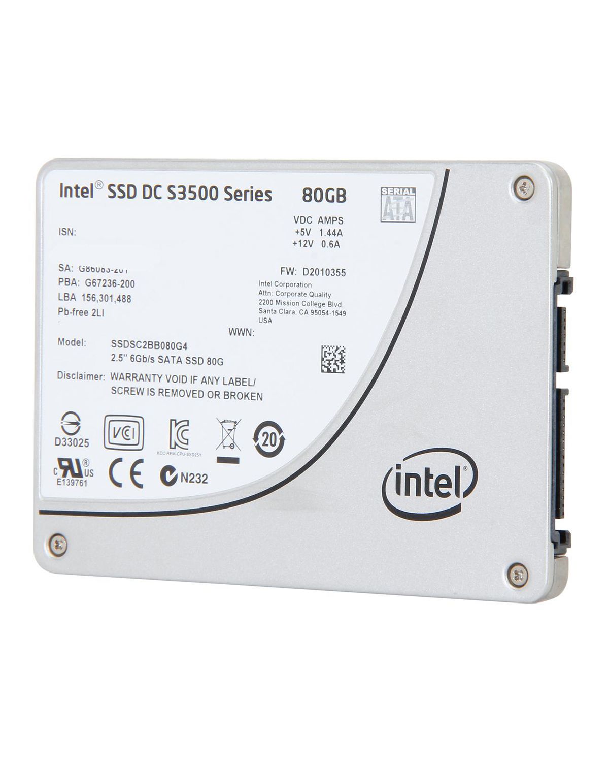 Intel 320 Ssd Intel 80gb Shop Intel DC S3500 80GB MLC SATA 6Gbps